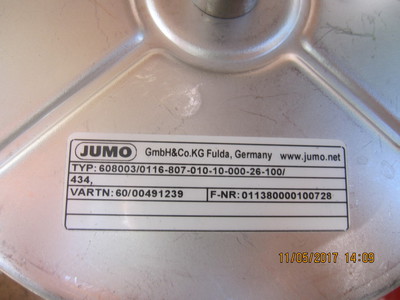 Термометр стрелочный биметаллический JUMO тип 60.8003