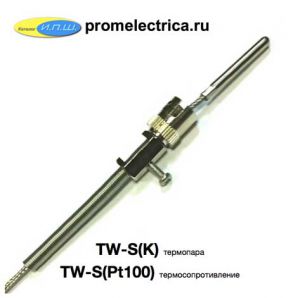 Термосопротивление Pt100, до 200 градусов, кабель 1.5 метра - TW-S(PT100) 4,8-300-1.5м Autonics
