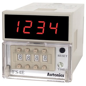 FS4E Цифровой счетчик, 4 цифры, 100-240VAC, Autonics
