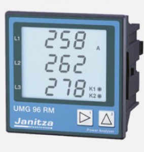Анализатор параметров качества электроэнергии UMG 96RM-E, www.janitza.de