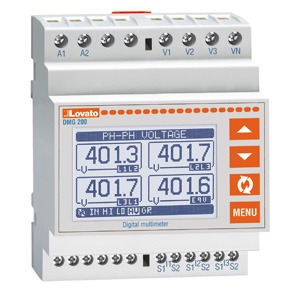 DMG 210 L01 Модульный цифровой мультиметр, порт RS485, LCD экран, Lovato Electric