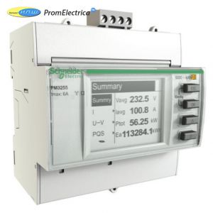 METSEPM3210 Трехфазный амперметр на дин рейку 50а 100а 200а 300а Schneider Electric