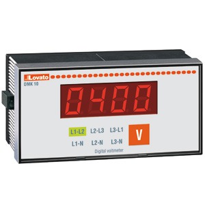 DMK 10 Цифровой трехфазный вольтметр, 15-660VAC, LED, Lovato Electric