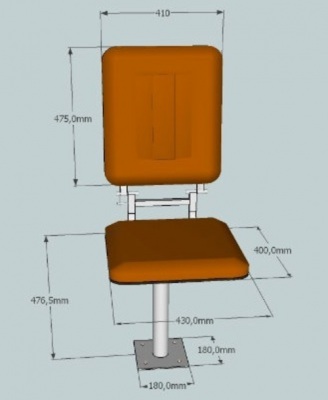 Кресло крановое КР-1 складное
