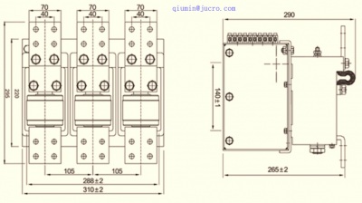 HVJ30 1,14 кВ вакуумный контактор 1000A 1250A