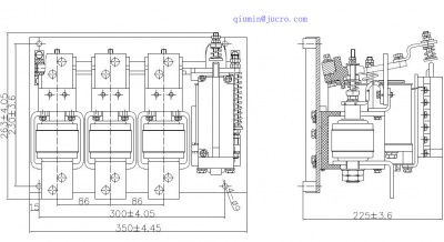 HVJ5 1.14 КВ вакуумный контактор 1000A 3P
