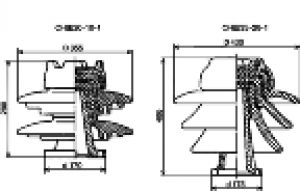 изоляторы ИП-10/630, ИПУ-10/630, ШС-10, ШФ-10, ШФ-20, ИОС-35/500, ИП-10/1000 и т.д.