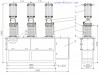 HVD7 40,5 кВ открытый вакуумный выключатель VCB