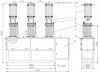 HVD7 40,5 кВ открытый вакуумный выключатель VCB