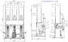 HVD85 40,5 кВ ZN85-40.5 закрытый вакуумный выключатель VCB