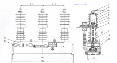 HVD32 ZW32 вакуумный выключатель VCB