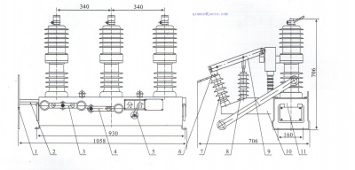 HVD32 ZW32 вакуумный выключатель VCB 12 кВ