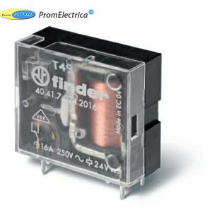 404170602000 Миниатюрные PCB реле выводы с шагом 3.5мм, AgCdO, 1CO 10A, катушка DC Finder