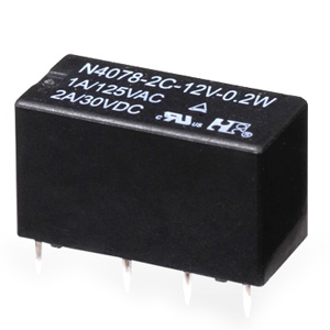 N4078 2C DC24V 0.2W Реле (аналог HRS2H-24V и GS-SH-224T, JRC-19F-2C-24VDC-0.2), Ningbo Forward Relay