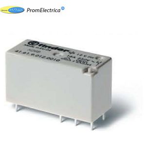 416190244311 Низкопрофильные Миниатюрные PCB реле выводы с шагом 5мм, Контакты AgSnO2, Влагозащита, 1CO 16A Конфигурация с контактами NO Finder