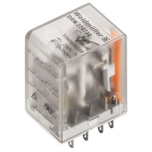 DRM270024 Промежуточное реле Weidmuller 10А, 2С, 24VDC аналог MY2-24VDC (S) Omron