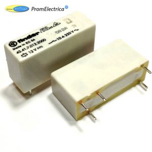 434170242000 Низкопрофильные реле для печатного монтажа Finder, 10-16А, 24VDC
