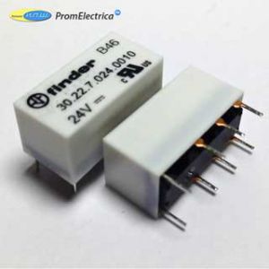 302270480010 Субминиатюрные двухрядные реле Finder, 2 Ампера, 48 Вольт DC