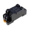RT-08-A-E Колодка DIN для реле RET, JQX-13F -1P, 2P, (черная) аналог колодок PTF-08-AE, GZY2