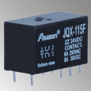 ASJQX-115F-2C-24VDC Реле 2C, 8A, катушка 24VDC