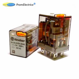 563280120040 Миниатюрные силовые реле Finder, 12 Ампер, 12 Вольт AC