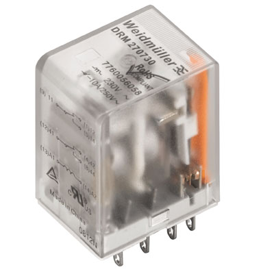 DRM570024 Промежуточное реле Weidmuller, 5А, 4С, 24VDC