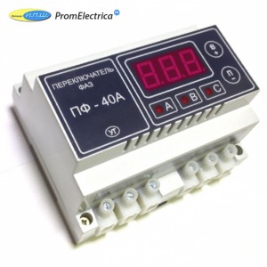 ПФ-60А Переключатель фаз до 60А может служить заменой МВФ-3Ц