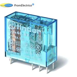 413190050311 Низкопрофильные Миниатюрные PCB реле выводы с шагом 3.5мм, Контакты AgNi, Влагозащита, 1CO 12A Конфигурация с контактами NO Finder