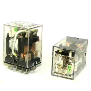 RET-203DL Реле 10А, 2С, 24VDC, Goodsky