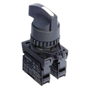 S2SR-S7W2B Переключатель 3 положения с фиксацией, короткий, 2NC, цвет белый, Autonics