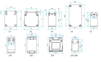 Концевые выключатели IP67 серия L66