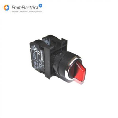 B101SL32K EMAS Переключатель 2-0-1 без фиксации красный (2НО)