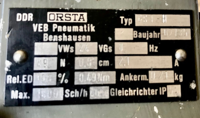 Электромагнит GS1-H-24V Orsta