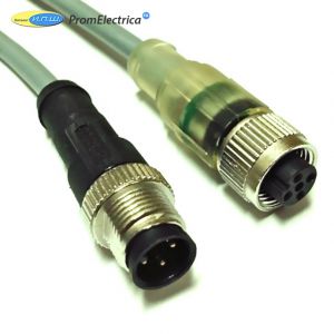 Кабель для датчика / исполнительного элемента - SAC-4P-M12MS/10,0-500/FS-2L BK 1400541 phoenix