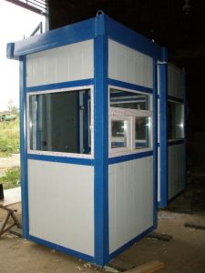 Посты (будки) охраны с эл. проводкой в кабель каналах, автомат 16А, розетка, выключатель...