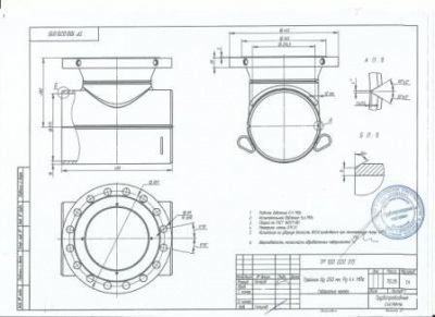 Тройники ( фитинги ) разрезные  по типу STOPPLE, «T. D. Williamson Inc»,  ТУ 1469 - 002-01297858-05