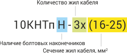 10КНТп Концевая термоусаживаемая муфта наружной установки для 3-х жильных кабелей с бумажной пропитанной изоляцией на напряжение до 10 кВ