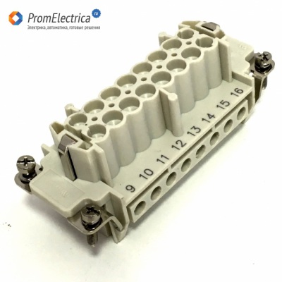 7316.6005.0 GWconnect Гнездо 16 контактов + земля, 16 Ампер 500 Вольт Molex