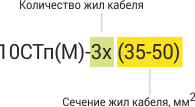 10СТп(М) Соединительная термоусаживаемая муфта для 3-х жильных кабелей с бумажной пропитанной изоляцией на напряжение до 10 кВ