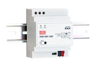 Реечный источник питания серии KNX-40E от MEAN WELL