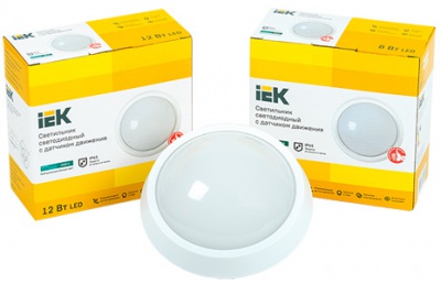 Светодиодные светильники ДПО 5000 IEK® - теперь с датчиком движения
