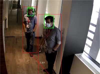 Новые приложения Honeywell на базе глубокого обучения для выявления людей без маски/сокращения дистанции