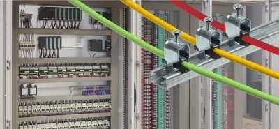 Зажим кабельный для крепления на С-профиле IEK® – надежная фиксация кабеля на С-образной DIN-рейке
