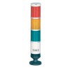 PRGB-320-RYG Cигнальная колонна с лампами накаливания, диаметр 56 мм, 220 VAC, 3 секции, красный/желтый/зеленый