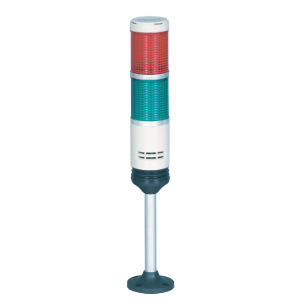 PRPB-220-RG Cигнальная колонна с лампами накаливания, диаметр 56 мм, 220 VAC, 2 секции, красный/зеленый