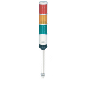 PRMZ-301-RYG Cигнальная колонна с лампами накаливания, диаметр 56 мм, 12 VAC/DC, 3 секции, красный/желтый/зеленый