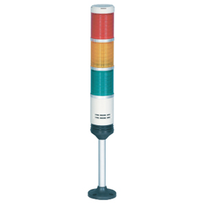 PRPB-320-RYG Cигнальная колонна с лампами накаливания, диаметр 56 мм, 220 VAC, 3 секции, красный/желтый/зеленый