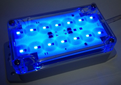 Светодиодный светильник светомаскировочный 24 вольта LA-5-24V-IP67blue
