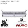 Складской светодиодный светильник с глубокой диаграммой AURO-OPTIMUS-100 (100W 13000Lm 620mm IP65).