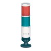 PRGB-220-RG Cигнальная колонна с лампами накаливания, диаметр 56 мм, 220 VAC, 2 секции, красный/зеленый
